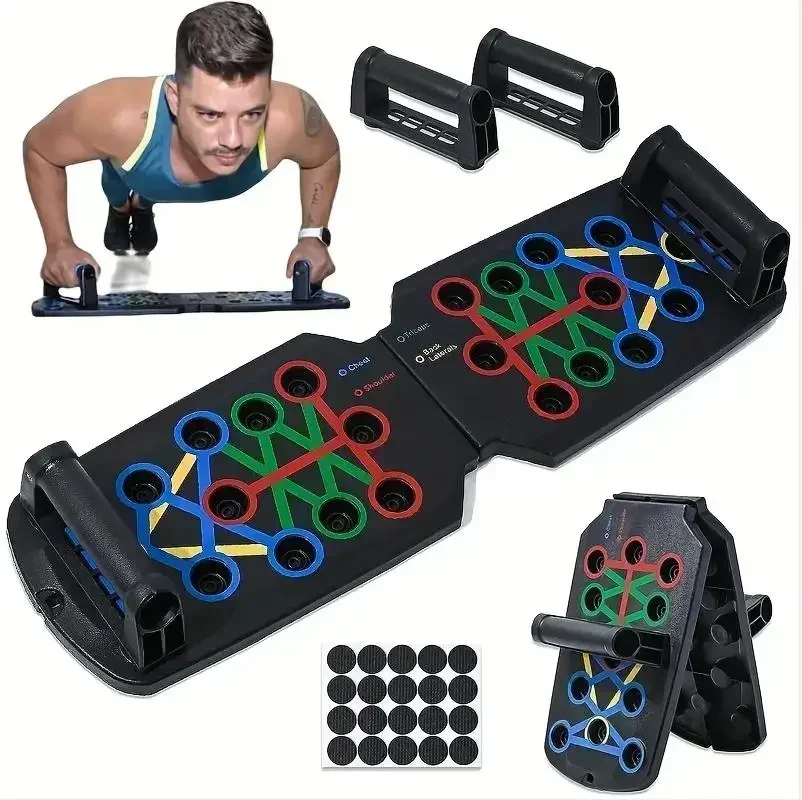 Push Up Board Foldable Multi Function - مجموعة جديدة من ألواح التمارين متعددة