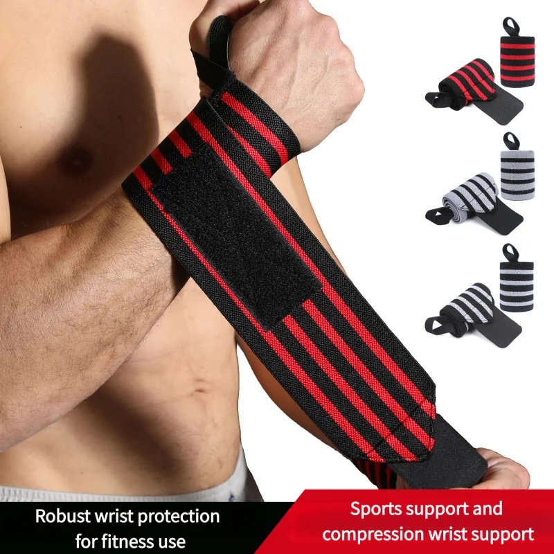 Wrist Wraps Weightlifting Support - رباط دعم للمعصم قابل للتعديل، يُستخدم