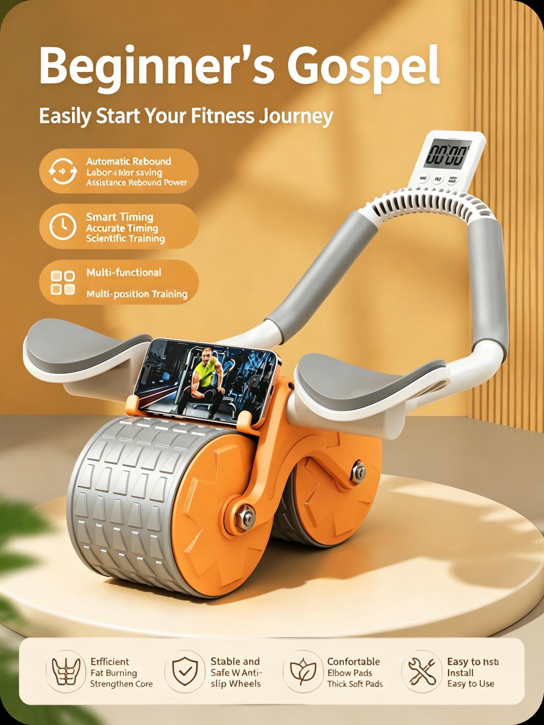 عجلة تمارين البطن مع دعم للكوع - مراجعة Ab Roller Wheel With Elbow Support وسعره