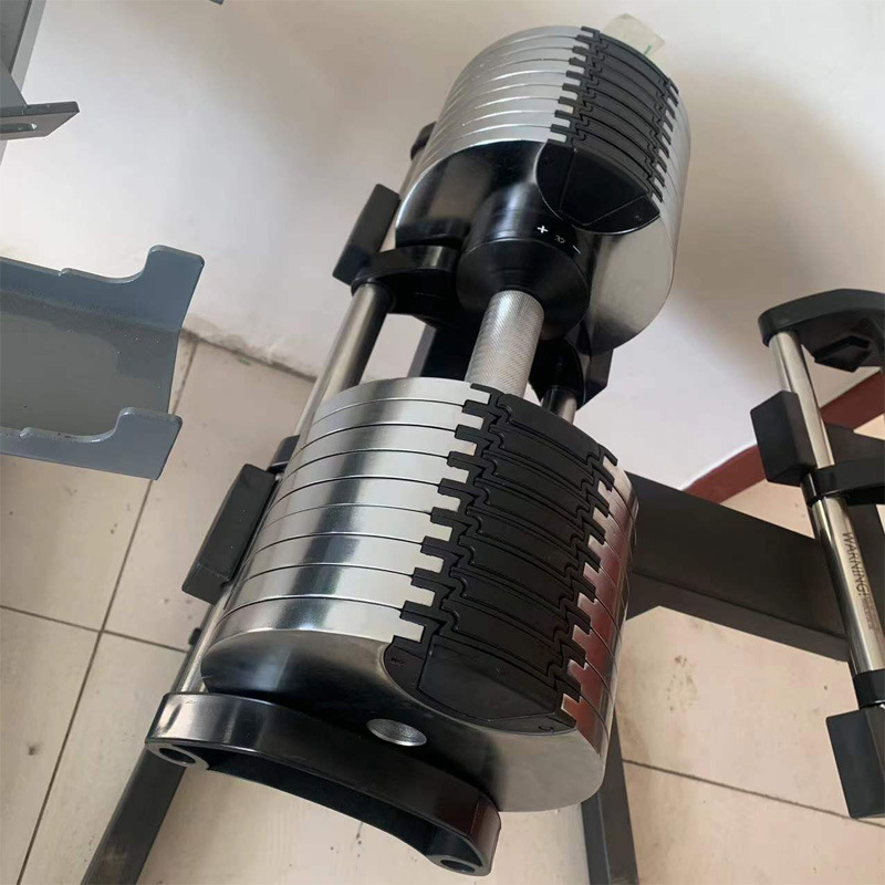 مجموعة دمبلز كروم قابلة للتعدي - مراجعة Adjustable Dumbbell Pair 40Kg وسعره