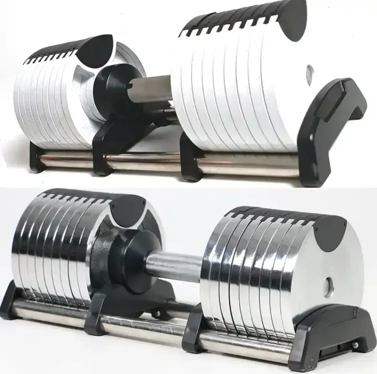 مجموعة دمبل بلاستيكية قابلة لل - مراجعة Adjustable Dumbbell Pair 40Kg وسعره