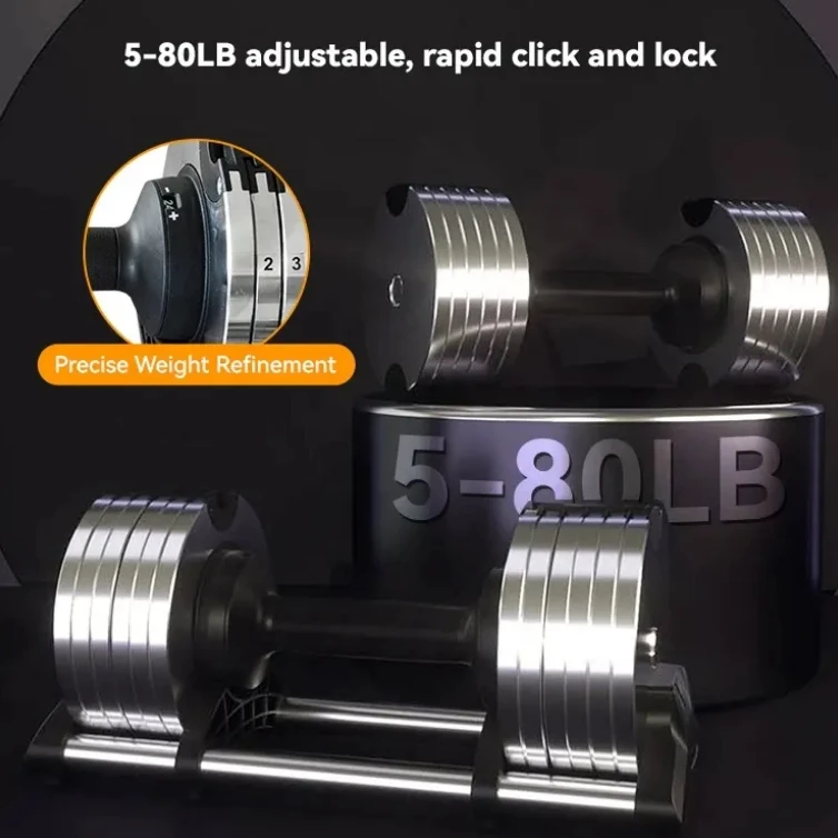 مجموعة دمبل بلاستيكية قابلة لل - مراجعة Adjustable Dumbbell Pair 40Kg وسعره