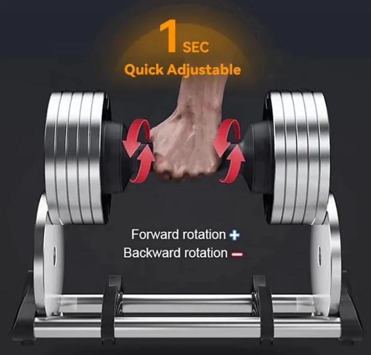 مجموعة دمبل بلاستيكية قابلة لل - مراجعة Adjustable Dumbbell Pair 40Kg وسعره