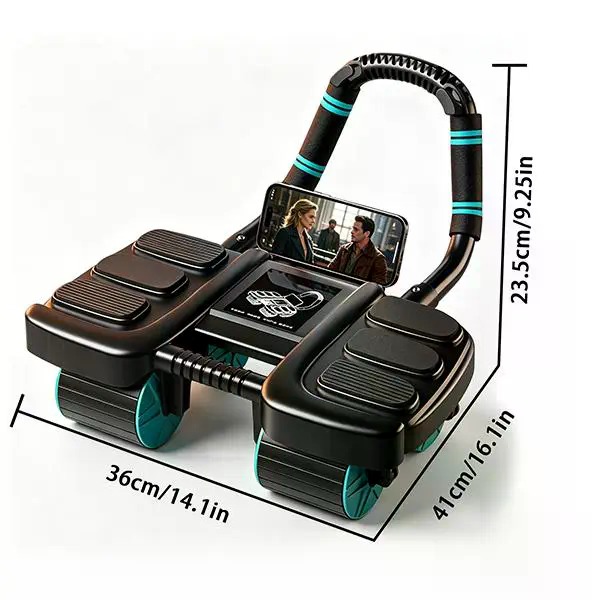عجلة تمارين البطن ذات 4 عجلات  - مراجعة Ab Roller Wheel With Elbow Support وسعره